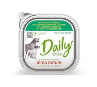 Almo Nature Daily Dog - Nourriture Humide pour Chiens avec Agneau et Pommes de Terre -Pâté pour Chiens Adultes: 9 barquettes de 300g