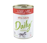 Almo Nature Daily Dog - Nourriture Humide pour Chiens avec Boeuf - 24 boîtes de 400g