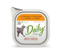 Almo Nature Daily Lot de 32 Aliments humides pour Chats Adultes avec Dinde 100 g