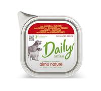Almo Nature Daily Menu Lot de 32 pâtés sans céréales pour Chien au bœuf et aux Pommes de Terre 100 g