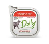 Almo Nature Daily - Nourriture Humide pour Chats Adultes - Boeuf - 100 g - Lot de 32