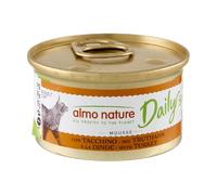 Almo Nature Daily - Nourriture Humide pour Chats Adultes - Mousse - Dinde - 85 g, Pack de 24
