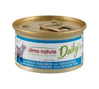 Almo Nature Daily - Pâtée pour Chat Adulte - Mousse au Poisson de l'Océan - Nourriture Humide Complète et Équilibrée - 85g, Pack de 24