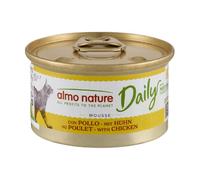 Almo Nature Daily - Nourriture Humide pour Chats Adultes - Mousse - Poulet - 85 g, Pack de 24