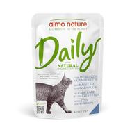 Almo Nature Daily - Nourriture Humide pour Chats - Morue et Crevettes - 70g, Paquete de 30