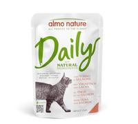Almo Nature Daily - Nourriture Humide pour Chats - Thon et Saumon - 70g, Paquete de 30