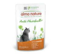 Almo Nature Functional - Anti Hairball - Nourriture Humide pour Chats Adultes et Matures - au Poulet - Prévient la Formation de Boules de Poils - 70g (Lot de 30)