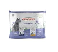 Almo Nature Functional - Intestinal Help - Nourriture Humide pour Chats Adultes avec Sensibilité Intestinale - au Poisson, à la Volaille - Soutien pour Le Microbiote - 70g (Lot de 6)