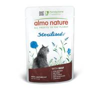 Almo Nature Holistic Sterilised, Aliment Humide pour Chats Adultes avec Boeuf - (30 sachets de 70 g)