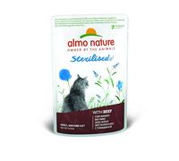 Almo Nature Holistic Sterilised, Aliment Humide pour Chats Adultes avec Boeuf - (30 sachets de 70 g)