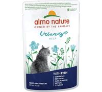 Almo Nature Functional Urinary Help - Nourriture Humide pour Chats Adultes au Poisson - Soutien pour Le Bien-être des Voies Urinaires - 30 Sachets de 70g