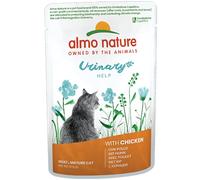 Almo Nature Functional Urinary Help - Nourriture Humide pour Chats Adultes au Poulet - Soutien pour Le Bien-être des Voies Urinaires - 30 Sachets de 70g