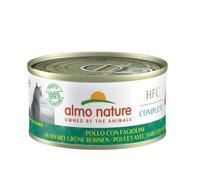 Almo Nature HFC Complete - Nourriture Humide pour Chat Adulte - Poulet aux Haricots Verts - 70 g x 24 Boîtes