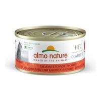 Almo Nature HFC Complete - Nourriture Humide pour Chats Adultes - Saumon et Thon aux Carottes - 70 g x 24 Boîtes