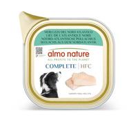 almo nature HFC Complete - Nourriture Humide pour Chiens Adultes - Lieu de l'Atlantique Nord - Qualité Humaine, sans Gluten, Monoprotéine - 85g, Pack de 17
