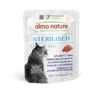 Almo Nature HFC Functional - Stérilised - Nourriture Humide pour Chat Adulte - Thon Atlantique - 24 sachets de 50 g