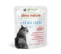 Almo Nature HFC Functional - Stérilised - Nourriture Humide pour Chats Adultes - Filet de Poulet - 24 sachets de 50 g