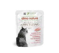 Almo Nature HFC Highly Appetizing - Filet de Poulet - Human-Grade, Monoprotéine, sans Gluten - 50g, Lot de 24