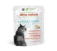 almo nature HFC Hydration Help Aliments Humides pour Chats - Bouillon de Poulet et Filet de Poulet - Human-Grade, Gluten-Free, Monoprotéique, 50g, Lot de 24, 1,2 kg