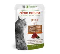 Almo Nature HFC Jelly - Nourriture Humide pour Chats Adultes - Filet de Thon et Algues - 55 g, Lot de 24 Sachets