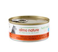 Almo Nature - HFC Natural avec Poulet avec Potiron - Nourriture Humide pour Chat Adulte: 24 boîtes de150g