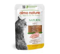 Almo Nature HFC Natural -Filet de Poulet - Nourriture Humide pour Chat Adulte - Sachets Fraîcheur 24 x 55 g