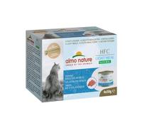 Almo Nature - HFC Natural Light Meal - Thon de l'Atlantique - Nourriture Humide pour Chat Adulte: 4 boîtes de 50g