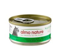 Almo Nature Mega Pack Natural au Thon avec mais- Nourriture Humide pour Chat Adulte: 6 boîtes de 70g