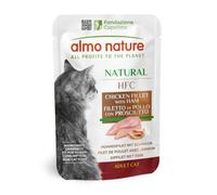 Almo Nature - HFC Natural - Filet de Poulet avec Jambon - Nourriture Humide pour Chat Adulte: 24 sachets de 55g