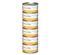 Almo Nature Mega Pack Natural au Blanc de Poulet - Nourriture Humide pour Chat Adulte: 6 boîtes de 70g