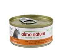 Almo Nature HFC Natural - Nourriture Humide pour Chats - Poulet et Thon - 70g, Lot de 6