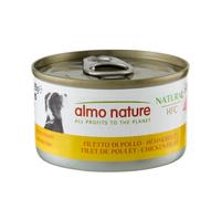 almo nature HFC Natural - Nourriture Humide pour Chiens avec Filet de Poulet à l'origine Propres à la consommation Humaine et désormais utilisée pour la préparation des Aliments Lot de 24 x95g