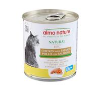 Almo Nature - HFC Natural Poulet et Saumon- Nourriture Humide pour Chat Adulte: 12 boîtes de 280g