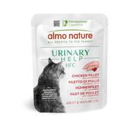 Almo Nature HFC Urinary Help - Nourriture Humide pour Chats - Soutien des Voies Urinaires - Filet de Poulet et Cranberries - Qualité Alimentaire Humaine, Monoprotéiné, sans Gluten - 24x50g