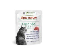 Almo Nature HFC Urinary Help - Nourriture Humide pour Chats - Soutien des Voies Urinaires - Thon de l'Atlantique et Cranberries - Qualité Alimentaire Humaine, Monoprotéiné, sans Gluten - 24x50g