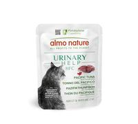 Almo Nature HFC Urinary Help - Nourriture Humide pour Chats - Soutien des Voies Urinaires - Thon du Pacifique et Cranberries - Qualité Alimentaire Humaine, Monoprotéiné, sans Gluten - 24x50g