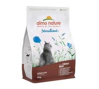 Almo Nature Holistic Functional Sterilised au Boeuf Frais. Croquettes pour Chats castrés/stérilisés 2Kg