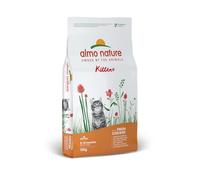 Almo Nature Kitten - Croquettes pour Chatons avec Poulet Frais - pour Une Croissance Équilibrée de 2 à 12 Mois, Adapté en Gestation et Allaitement - Sac de 12kg