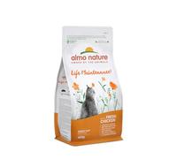 Almo Nature Life Maintenance, Croquettes Chat Adulto avec Poulet Frais | Pack de 400 g