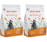 Almo Nature Life Maintenance Nourriture Sèche pour Chat au Poulet et Riz - 2kg (Lot de 2)