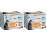 Almo Nature Made in Italy pour Chat - Mega Pack HFC Natural Light Meal avec Thon et crevettes, 4 x 50 g (Lot de 2)