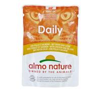 Almo Nature Pâtée Chat daily menu sachets 6x70g - Poulet et Poisson de l'océan - 6 sachets de 70 g