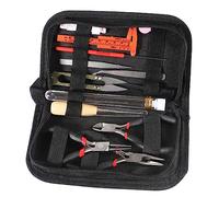 ALMOCN Kit d'outils de fabrication de bijoux 19 pièces avec étui de rangement à fermeture éclair pour travaux manuels et réparation de bijoux