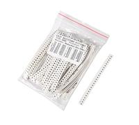 ALMOCN Lot de 1500 résistances SMD 0805 0 ohm-10 m ohm 1/8 W 0,125 W ± 1 % de tolérance Film épais 0-10 MR SMT résistances certifiées RoHS 60 valeurs (25 pièces de chaque valeur)