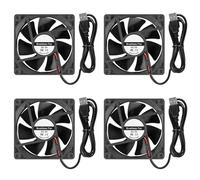 ALMOCN Lot de 4 ventilateurs USB 80 mm 5 V USB sans balais 8025 80 x 25 mm pour refroidissement de boîtier d'ordinateur PC imprimante 3D refroidisseurs CPU Radiateurs