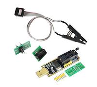 ALMOCN SOIC8 SOP8 Module de programmateur BIOS avec puce flash IC 24 25 Series EEPROM Flash BIOS USB (double clip + USB)