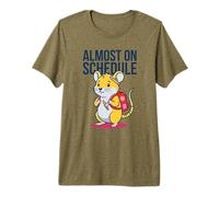 Almost on Schedule Science Student Life Nerd Hamster Humour T-Shirt Haut de Gamme