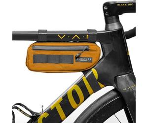 ALMSTHRE Sacoche compacte pour Cadre de vélo - Or californien | Fermetures éclair imperméables et accès Double Face pour Les Cadres de Route, VTT et vélo électrique