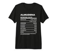 Almudena Valeur Nutritive Nom Drôle T-Shirt Haut de Gamme