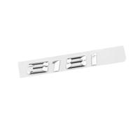 ALMVIS 318i 325i 328i 330i 340i Argent/Noir ABS Chiffres Lettres Coffre de Voiture Badge emblème Autocollant adapté for BMW série 3 Autocollants de Logo de Voiture(318i Silver)